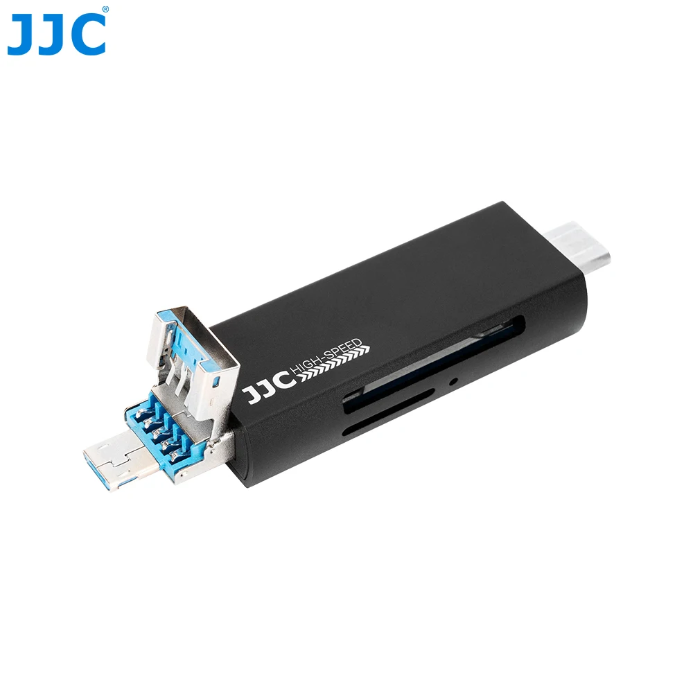 JJC Card Reader USB 3.0 Type C to SD Micro SD TF Adapter for PC Laptop Accessories OTG Cardreader Smart Memory SD Card Reader