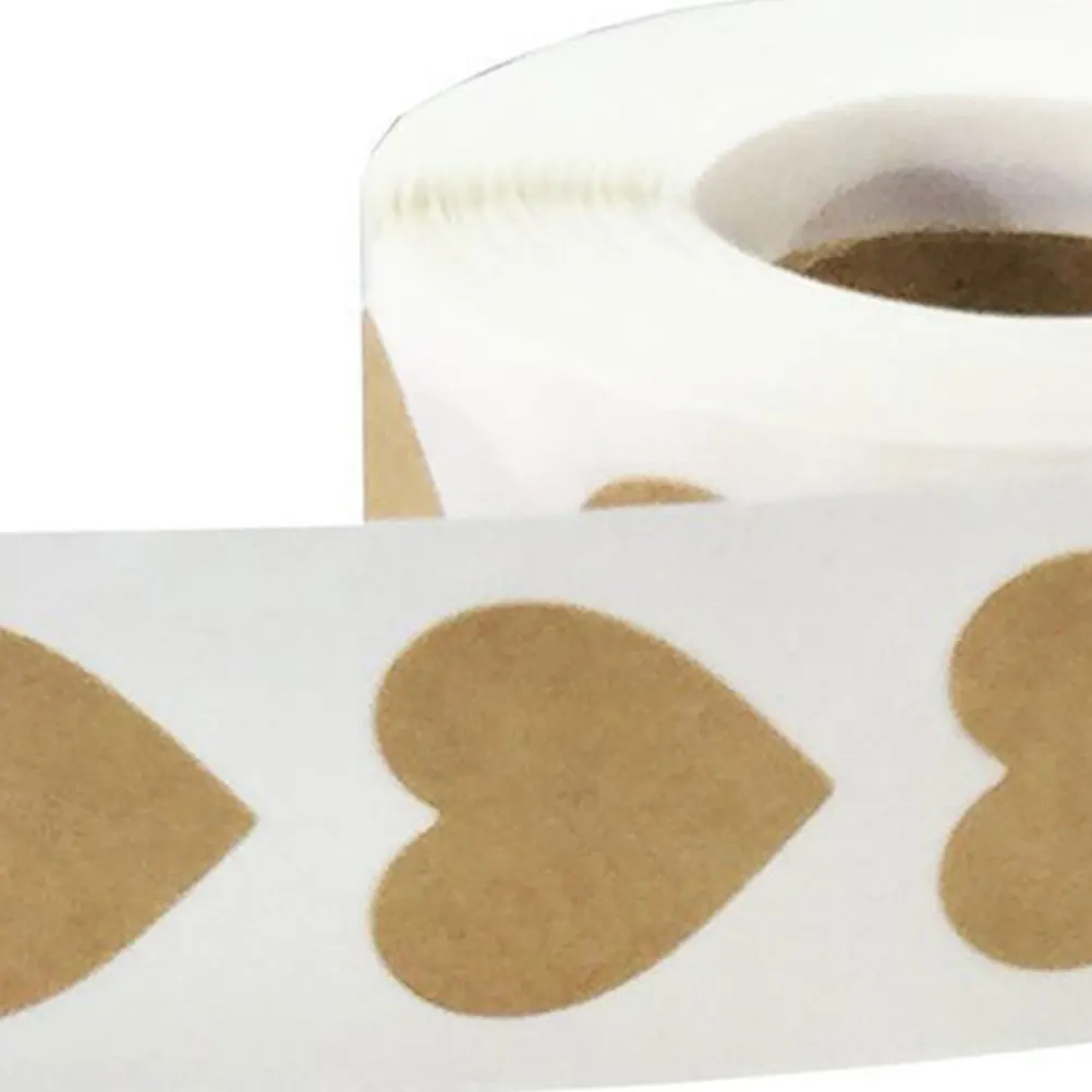 Heart Sticker Shape Self-adhesive DIY Scrapbook Valentine's Day Stickers Gift Packing Label Wrapping