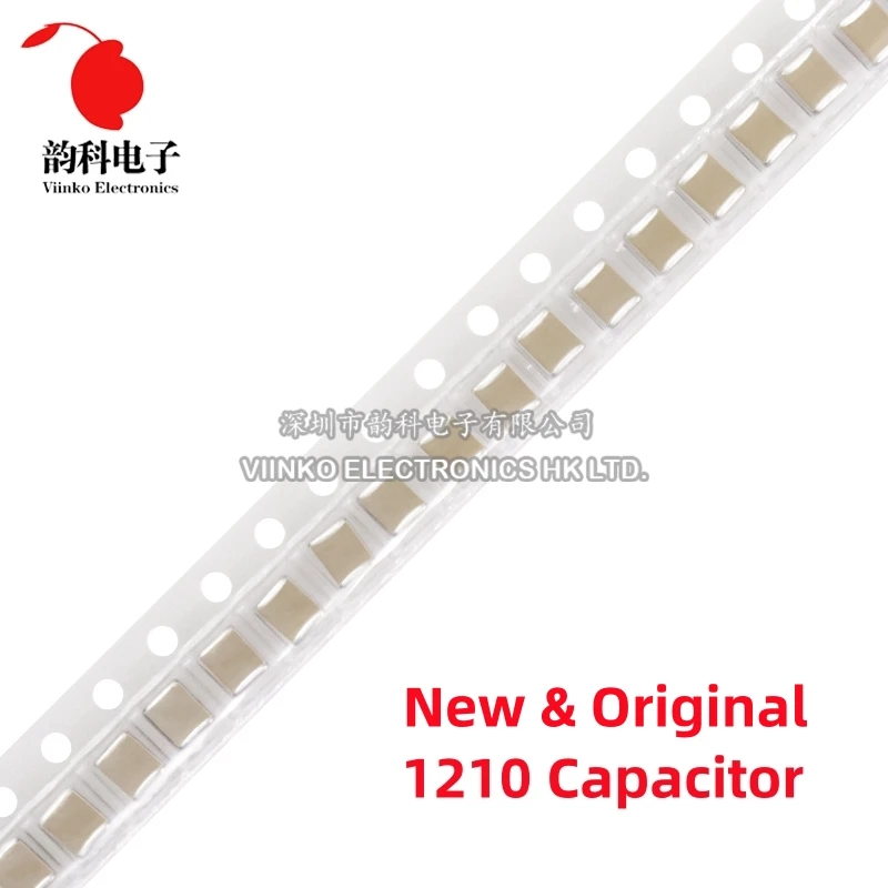 10 sztuk nowy oryginalny 1210 1812 2220 kondensator SMD 0.1uF 0.47uF 1uF 2.2uF 4.7uF 10uF 22uF 47uF 100uF 50V 100V 1KV 2KV dobrej jakości