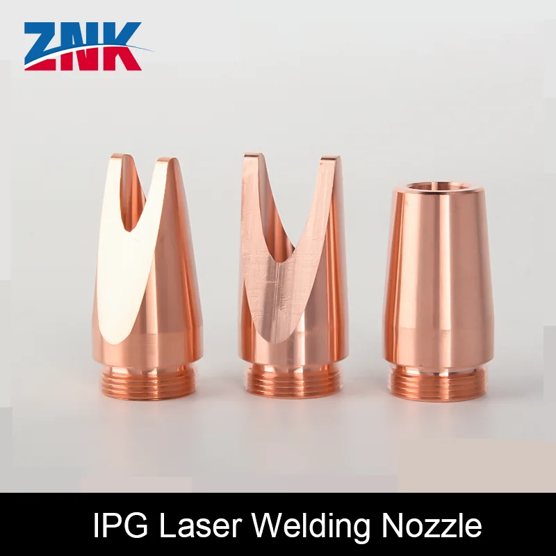 ZNK IPG Laser Welding Nozzle Laser Handheld Weld Machine IPG Nozzles Thread 13.5 Copper Feed Wire Nozzles For IPG Welder Gun Hea