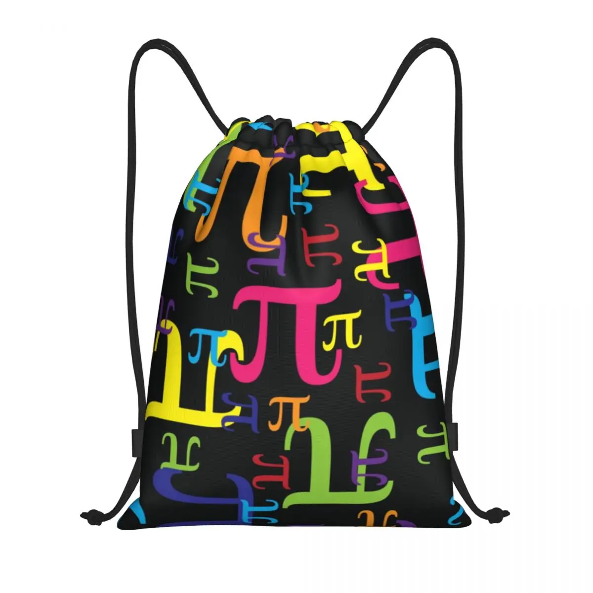 Stücke von Pi Mathe Wissenschaft Kordel zug Rucksack Taschen leichte Geek Mathematik Fitness studio Sport Sackpack Säcke für unterwegs