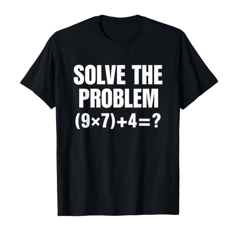 Résoudre des problèmes intéressants 67 meime brainrot Cadeau pour professeur de mathématiques T-shirt féminin
