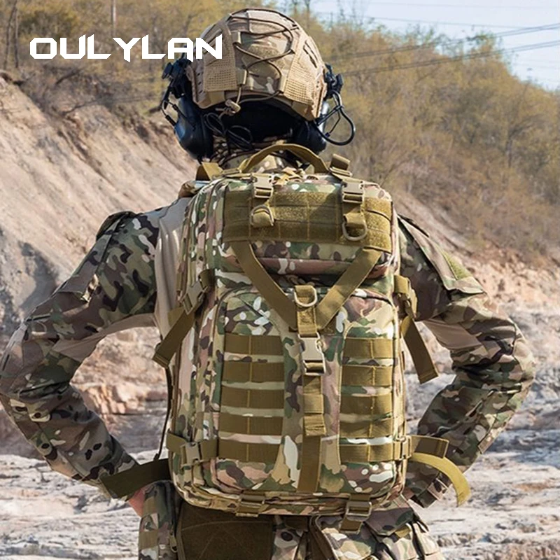 

Oulylan 42L Large Capacity Men 900D Backpack 3P Softback Outdoor Waterproof Bug Rucksack Hiking Camping Hunting Bags