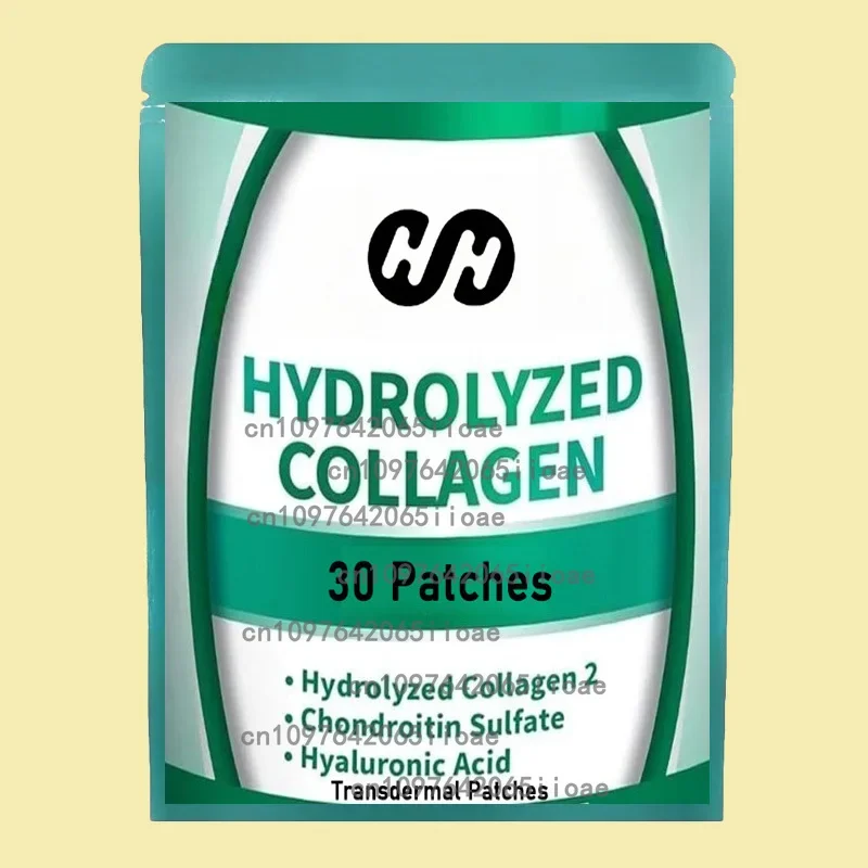 

Hydrolyzed Fish Collagen Marine Tablets Anti-Aging Skin Care with Joint Support 8 Transdermal Patches Made in USA