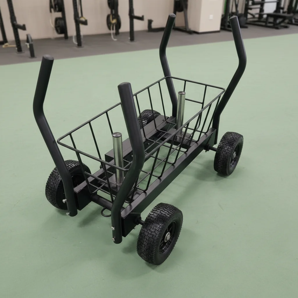 

Fitness Commercial Gym Tank Exercise Push Pull Workout Tank Sled with Basket Wheels Variable Magnetic Tank Carpromote sales