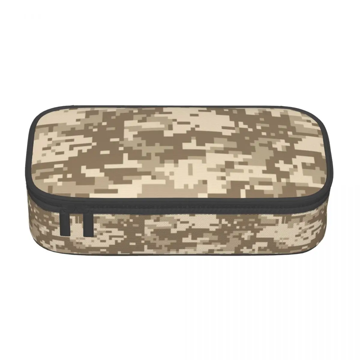 Custom Desert Digital Camo Pencil Case for Girls Boys Large Capacity Multicam Military Camouflage Pen Box Bag Stationery