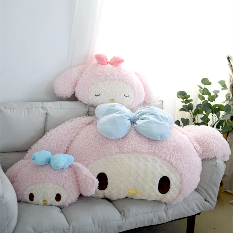 Big Size My Melody Back Cushion Furry Japanese Anime Hug Pillow Blanket Girly Home Decor Decorative Pillow For Sofa Bed Child