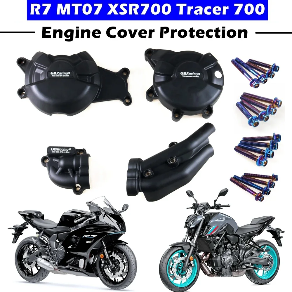 

Защитный чехол для крышки двигателя мотоцикла, чехол GB Racing для YAMAHA R7 MT-07 Tracer 700/900GT SXR700 GBRacing, чехлы для двигателя