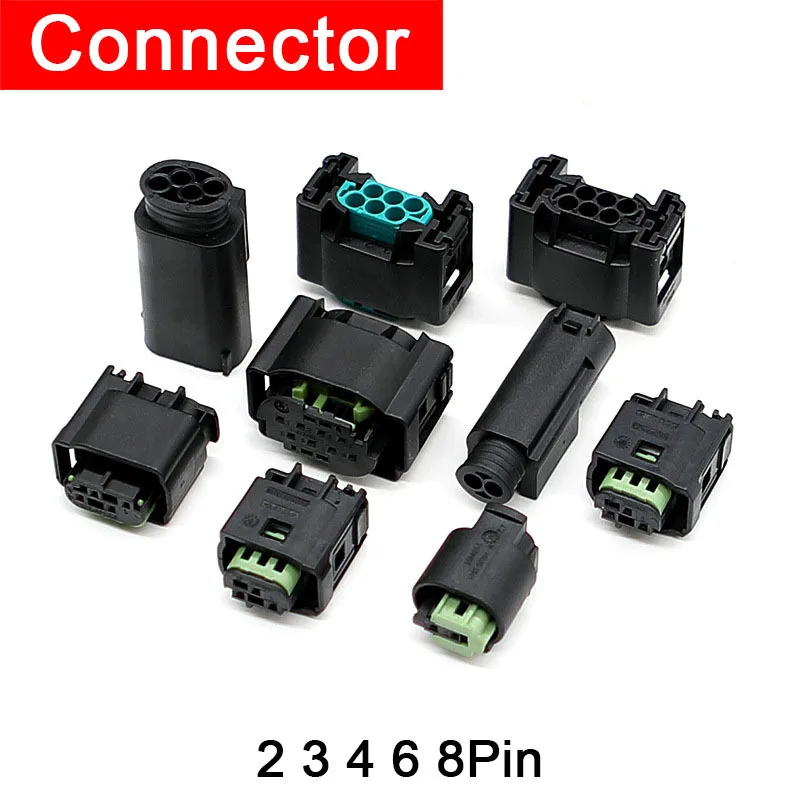 2 3 4 6 8 Hole MQS Sealed Automotive Connector 1-967644-1 1-967642-1 2P 3P 4P 6P 8Pin 1-967644 -1 7-967570-4 1-967642-1 2-967642
