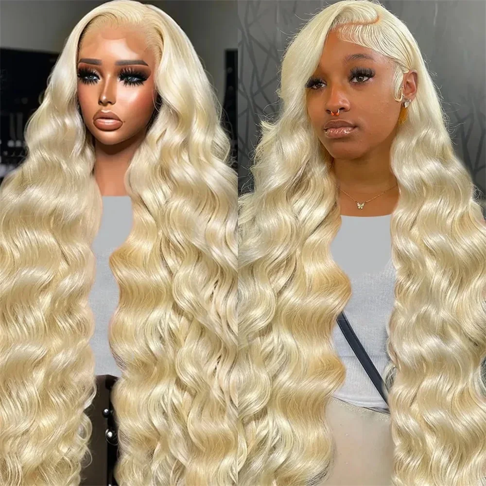 YKB 613 Honey Blond 13x5 HD Lace Frontal Wigs Human Hair Color 13x4 Body Wave Transparent Lace Front Wig Glueless Prebleached