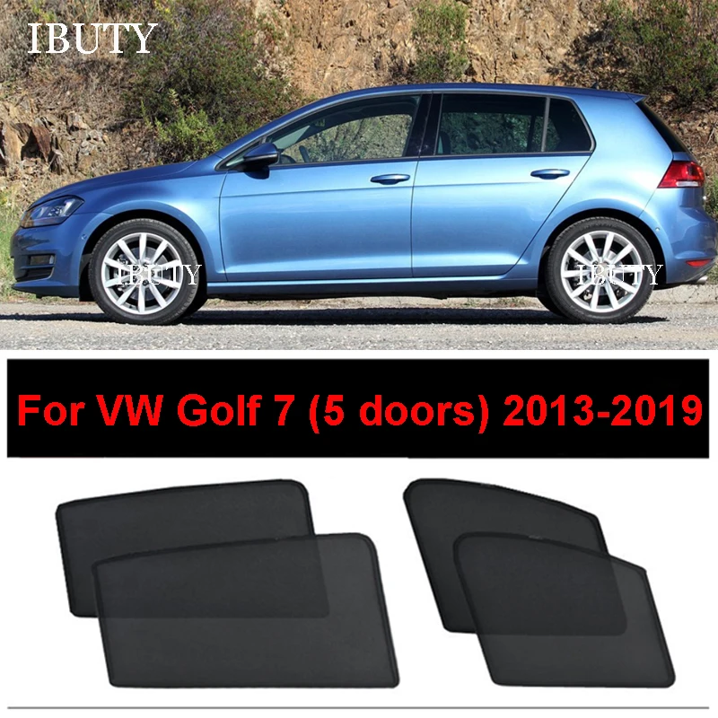 

For Golf 7 MK7 5 Doors 2013-2019 Accessories Car Sunshade Visor Mesh Curtains Side Window Sun Shade UV Heat Sunshield