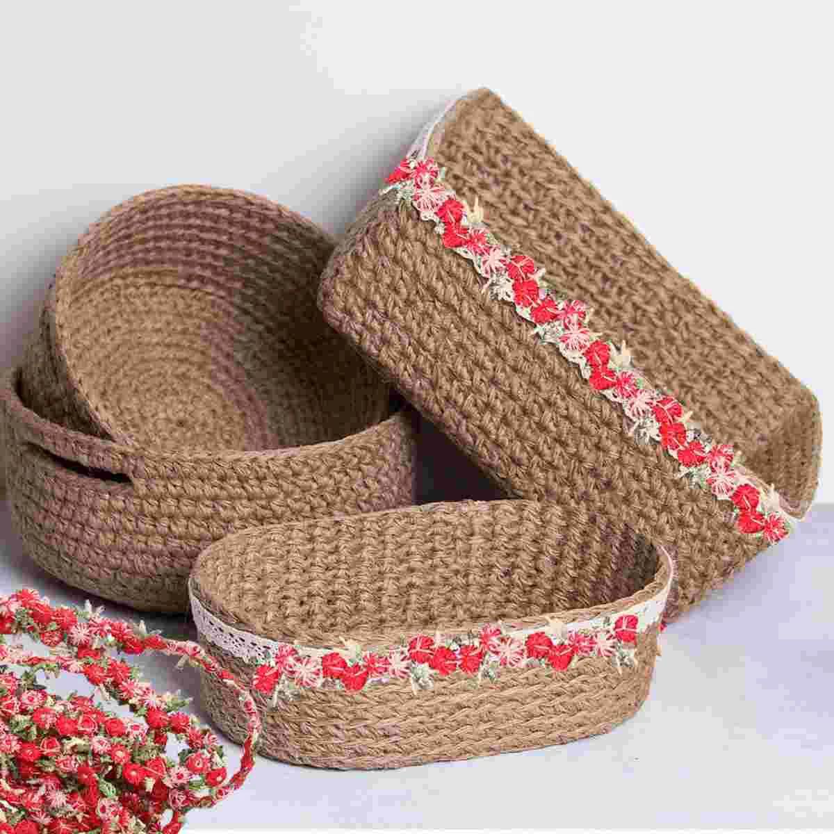 

Decorative Ribbon Floral Bridal Decoration Rose Trim Wedding Appliques Macrame Curtains