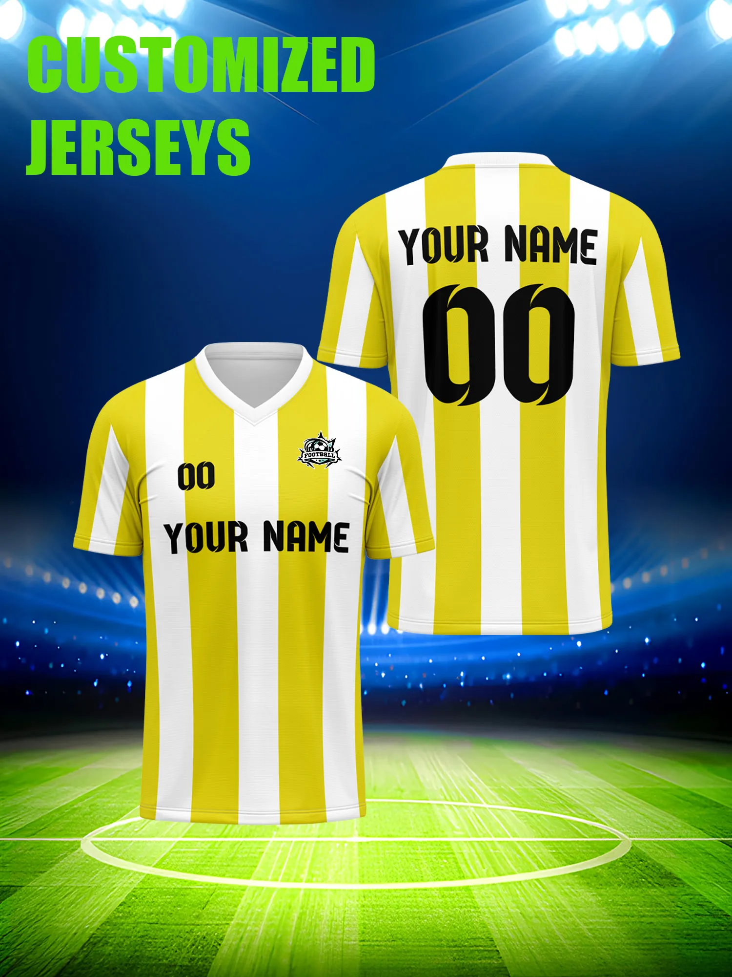 

Футбольная форма на заказ с индивидуальным изображением, номером и именем, комплект для официальных матчей клубных лиг и ассоциаций.