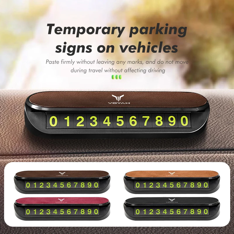 Car Temporary Parking Card Auto Parking Stickers Universal For Voyah Free Dreamer Zhuiguang H53 2021 2022 2023