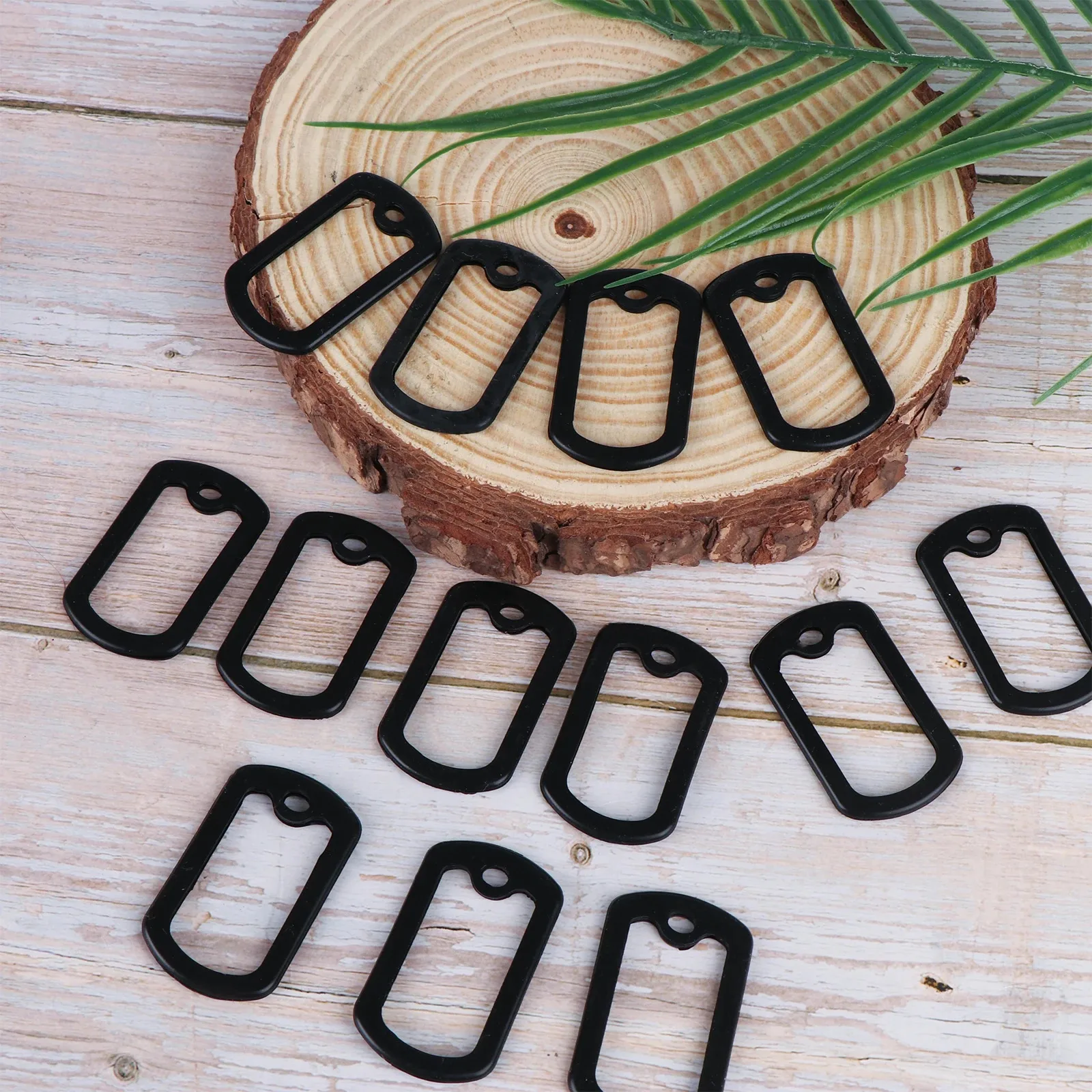 10-20 Stück Hundemarke Silikonhülle Militärische Hundemarker Schutzkappen ID-Tags Gummihülle für Haustierhalsband Reduziert Geräusche und Schützt das Etikett – Detail 9
