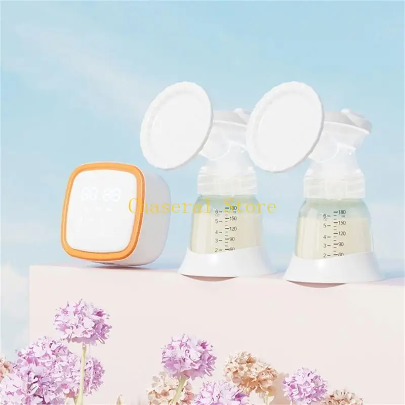 مضخة ثدي كهربائية متعددة الوظائف من النوع C قابلة للشحن E7CE، مستخرج حليب فعال