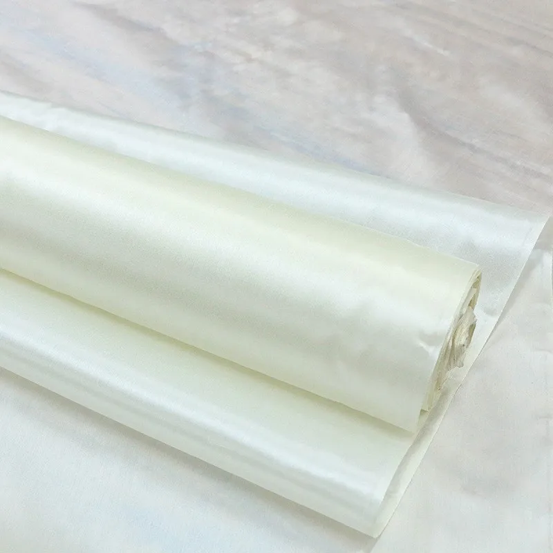 Nature's gift 12MM tussah silk Double color fabric Hanfu clothing designer plant dyeing