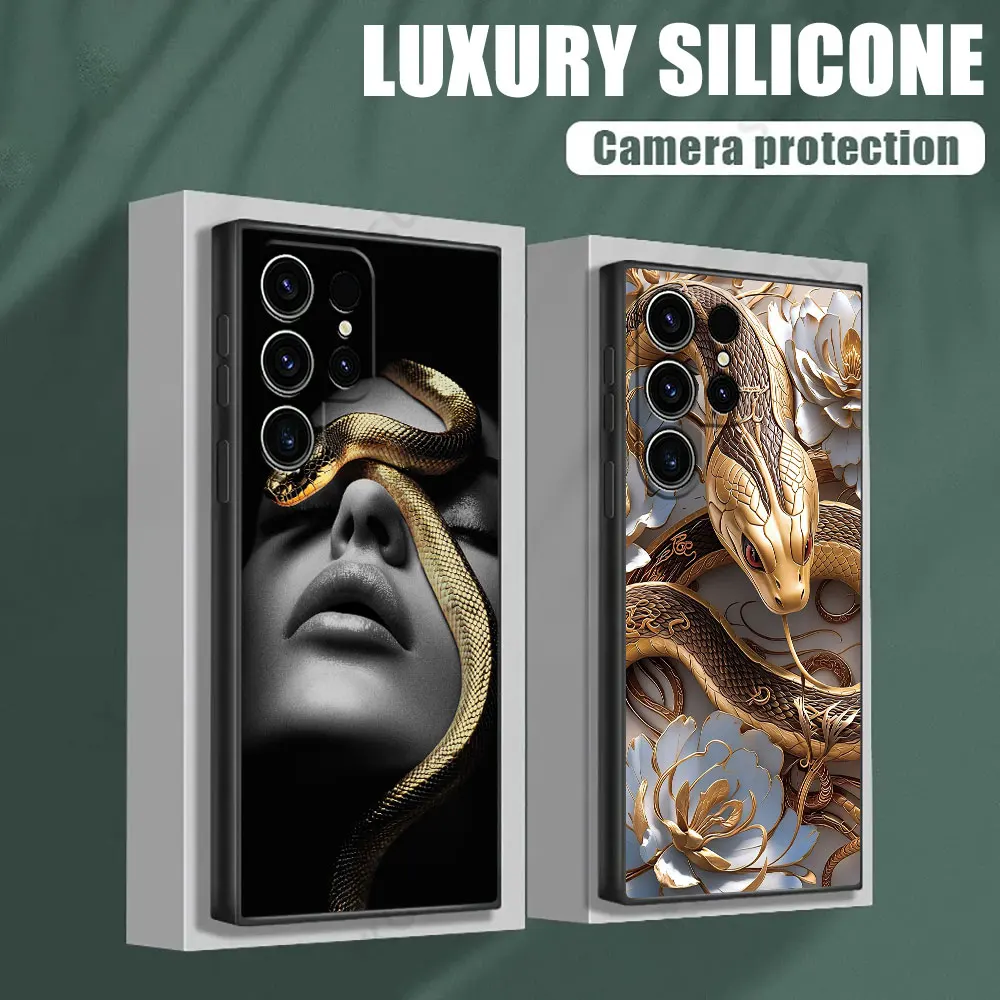 

Snakes and Women S26Ultra Silicone Case For Samsung Galaxy S26 S25 S24 S23 S20 S21 FE S22 Ultra Plus 5G Cases Soft Phone Cover