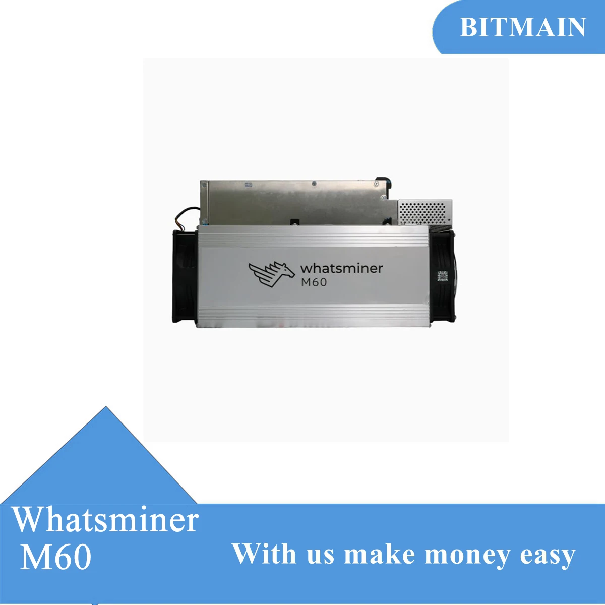 Whatsminer-Mineiro BTC com fonte de alimentação incluída, M60, 154 TH, 148 TH, 164TH, incluído