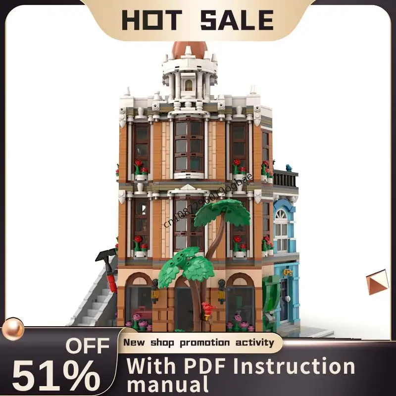 جديد 3814 قطعة مدينة الساخن عرض الشارع Moc وحدات الأجهزة مخزن نموذج اللبنات Diy بها بنفسك الأفكار الإبداعية الاطفال اللعب هدايا عيد الميلاد