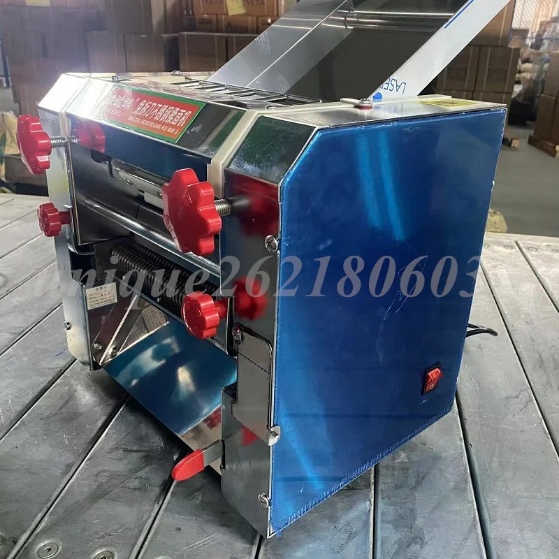 Commercial Electric Noodle Press Machine Small Vertical Noodle Machine Dough Roller Rolling Dough Sheeter Kneading Press Machine