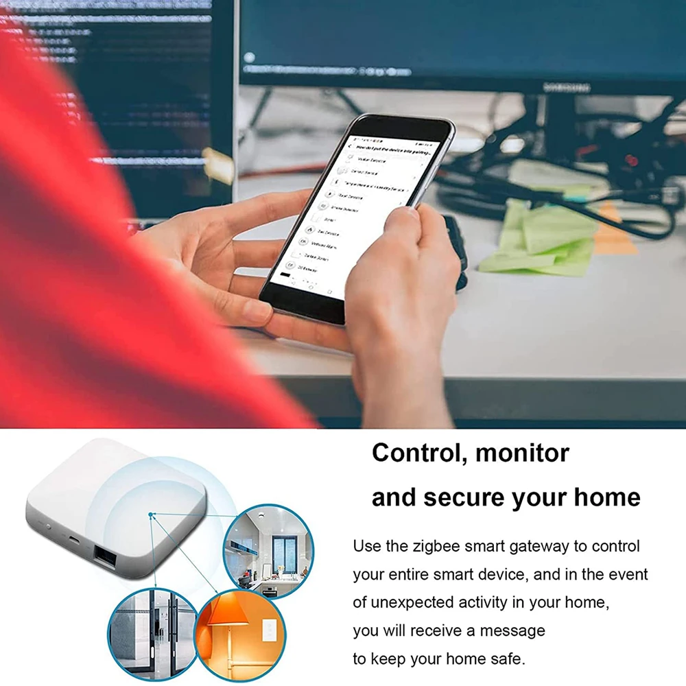 Tuya Zigbee 3.0 Gateway Draadloze Smart Home Brug Hub Smart Leven Afstandsbediening Protocol Mesh Werken Met Alexa Google Thuis