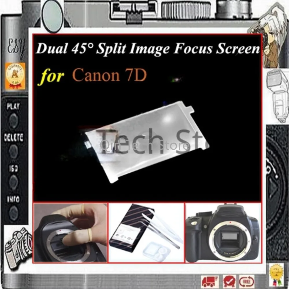 For Sony a500 a550 a560 a580 PR136 Dual 45 degree Split Image Focus Focusing Screen