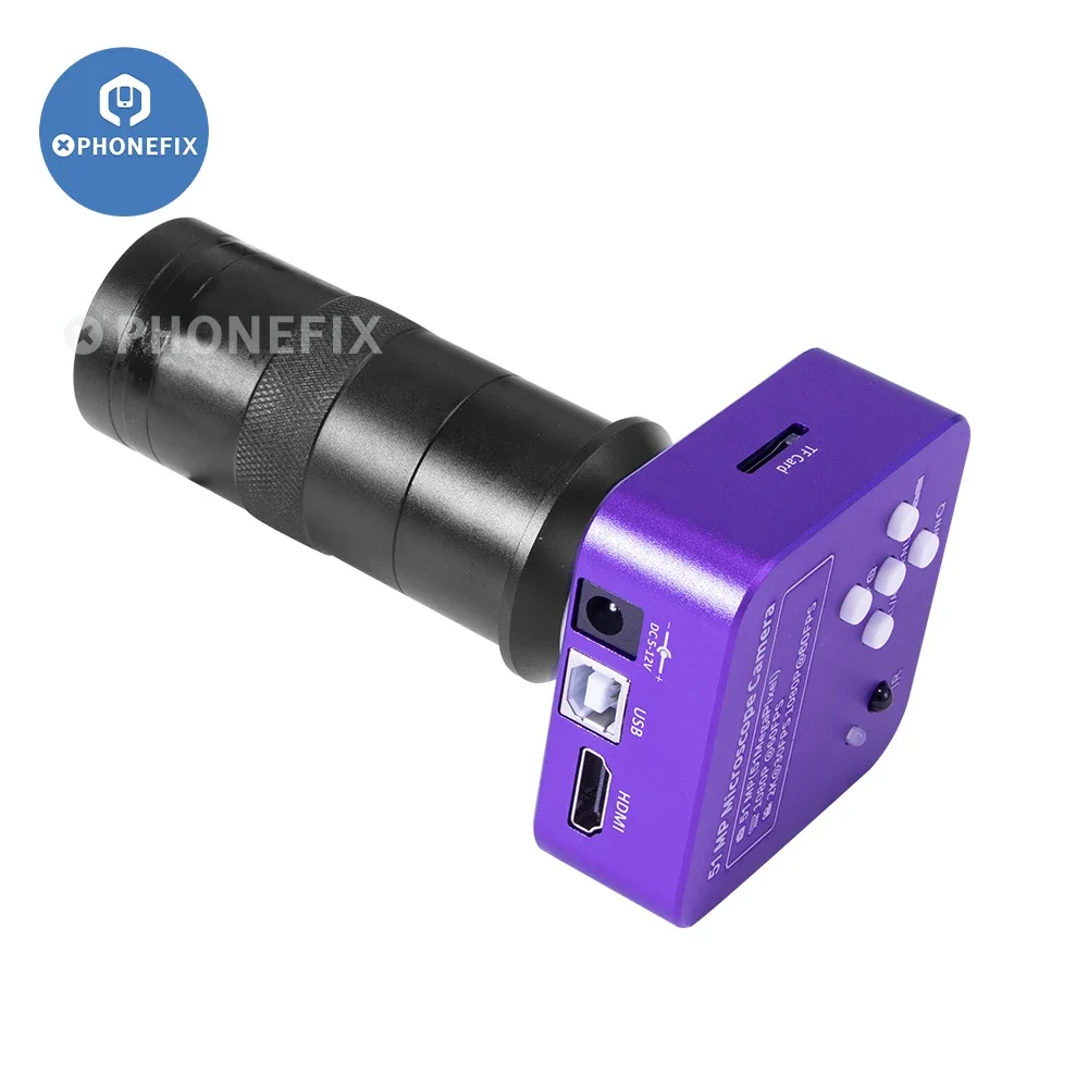 Imagem -04 - Câmera de Microscópio de Vídeo Industrial Digital Lente C-mount 40 Led Light 51mp 1080p 2k Hdmi Usb Relógio Jóias Reparação ic