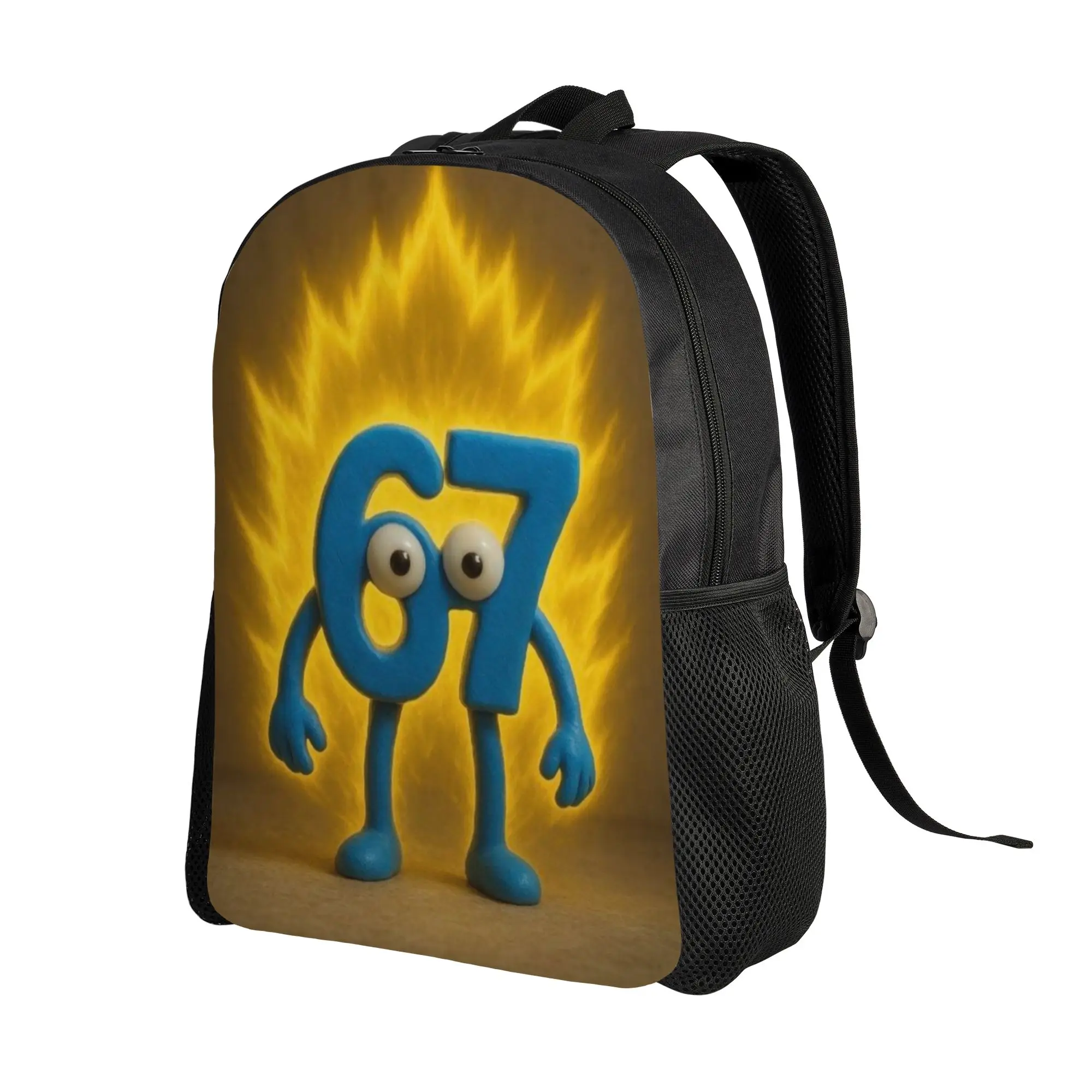 67 Backpack Back to school season Little Monster 67 meme by the Flame  Versatile Backpack