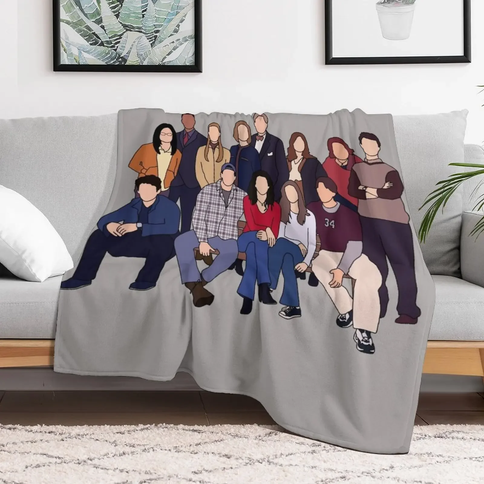 GG cast Throw Blanket Stylish Warm Blanket for Living Room Bedroom