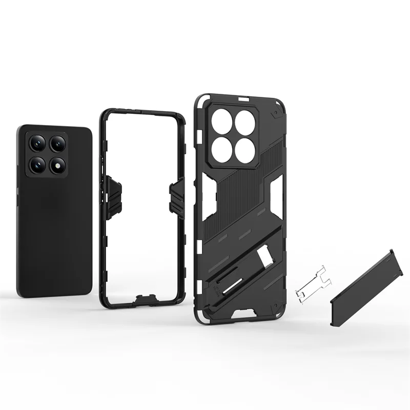 Xiaomi14T Pro Shockproof Armor Phone Case dla Xiaomi 14T Pro 5G Xiomi Mi14T Mi 14 T 2024 Samochodowy magnetyczny uchwyt na tylną obudowę