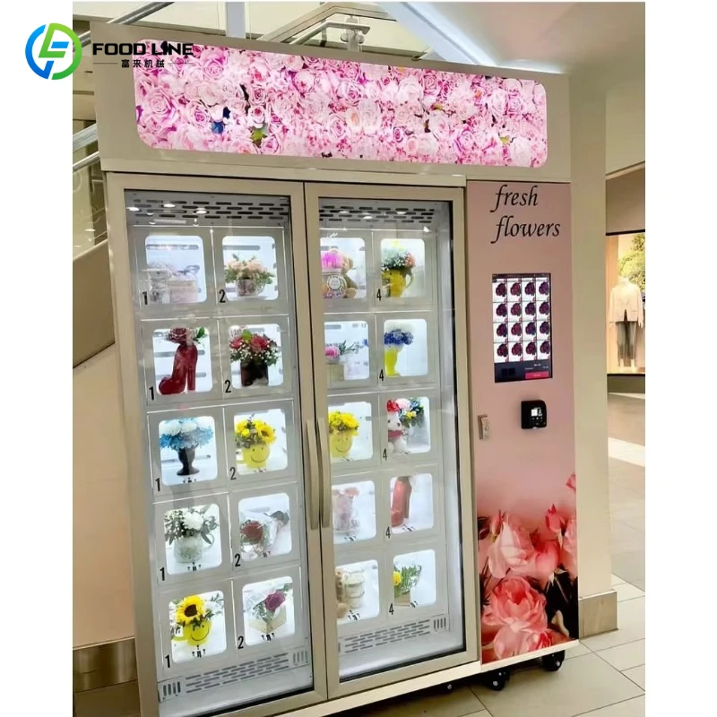 Refrigerated flower vending machine Flower preservation unmanned equipment custom