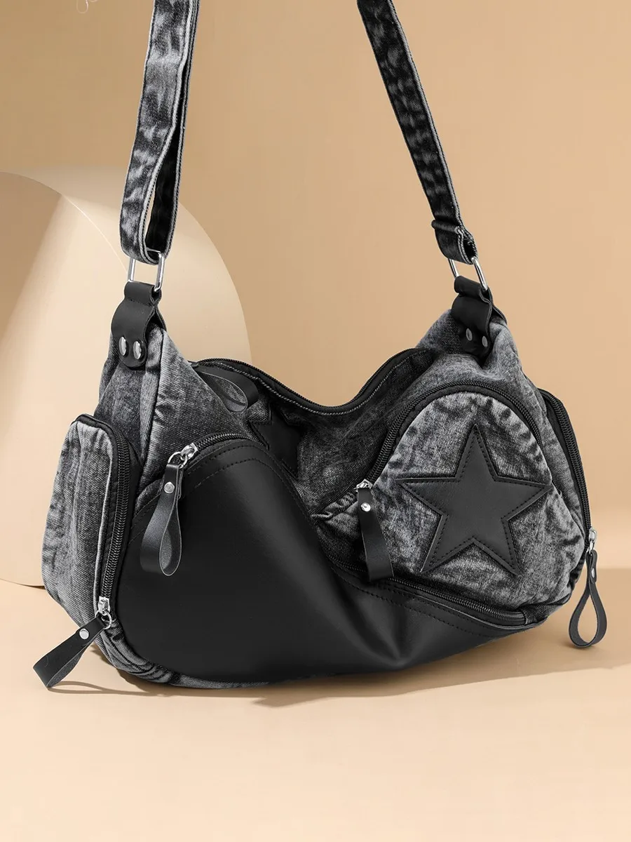 retro-artistic-style-denim-material-women's-casual-crossbody-bag-multi-pocket-motorcycle-underarm-bag-fashionable-2026