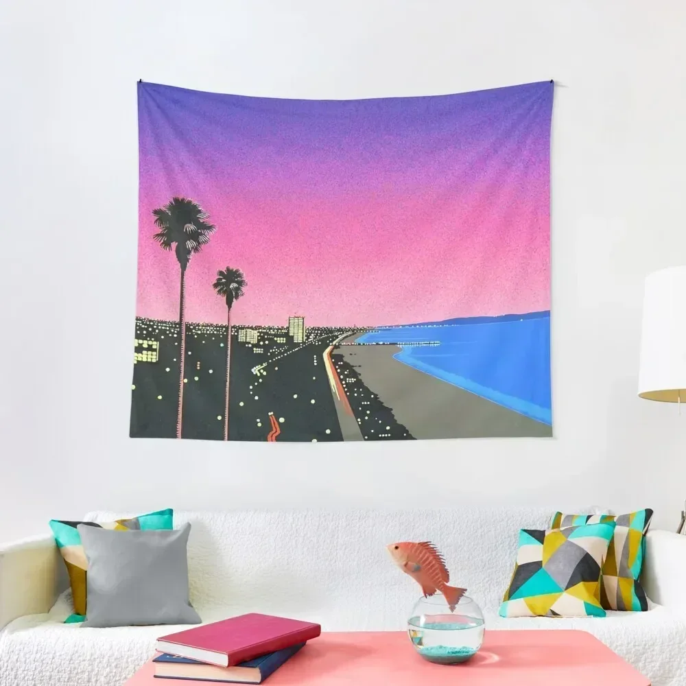 

wet klopo hiroshi nagai vaporwave pantai Tapestry Home Decor Accessories Decorative Wall Murals Aesthetic Room Decors Tapestry