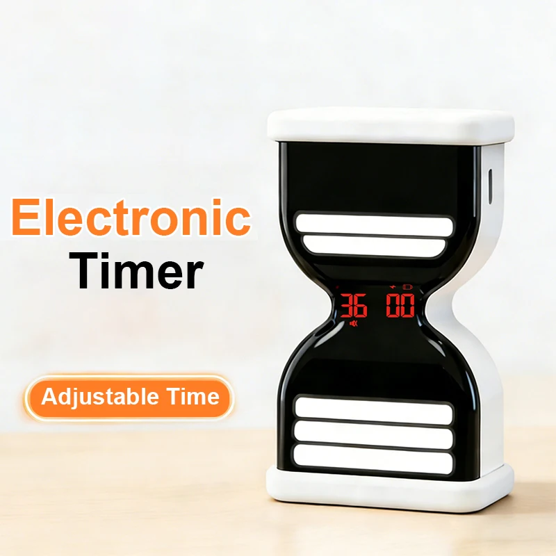 Productivity Gravity Sensor Timer LED Display Positive/Countdown Flip Timer Dual Memory Cooking Study Rechargeable Digital Timer
