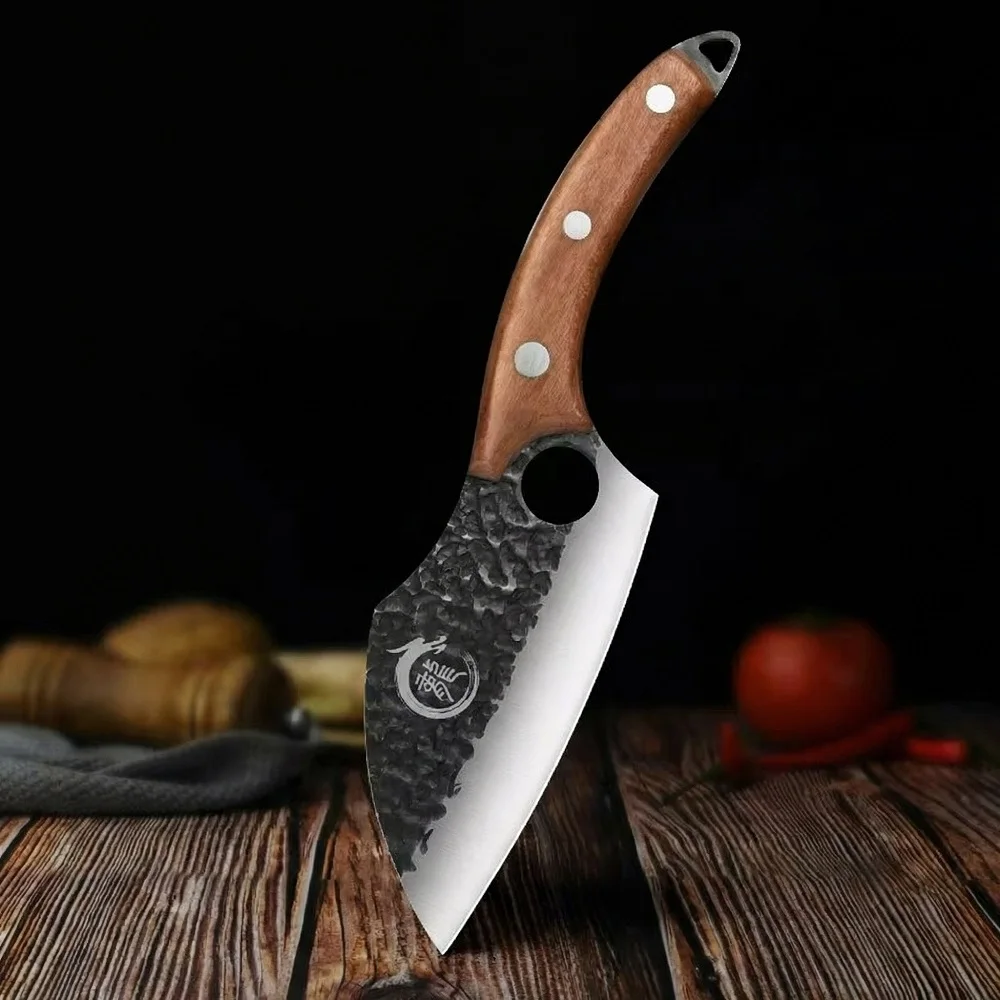 Longquan Hand-Forged Mini Kitchen Knife, Ultra Sharp Slicing & Cutting Knife for Home  Use C2612