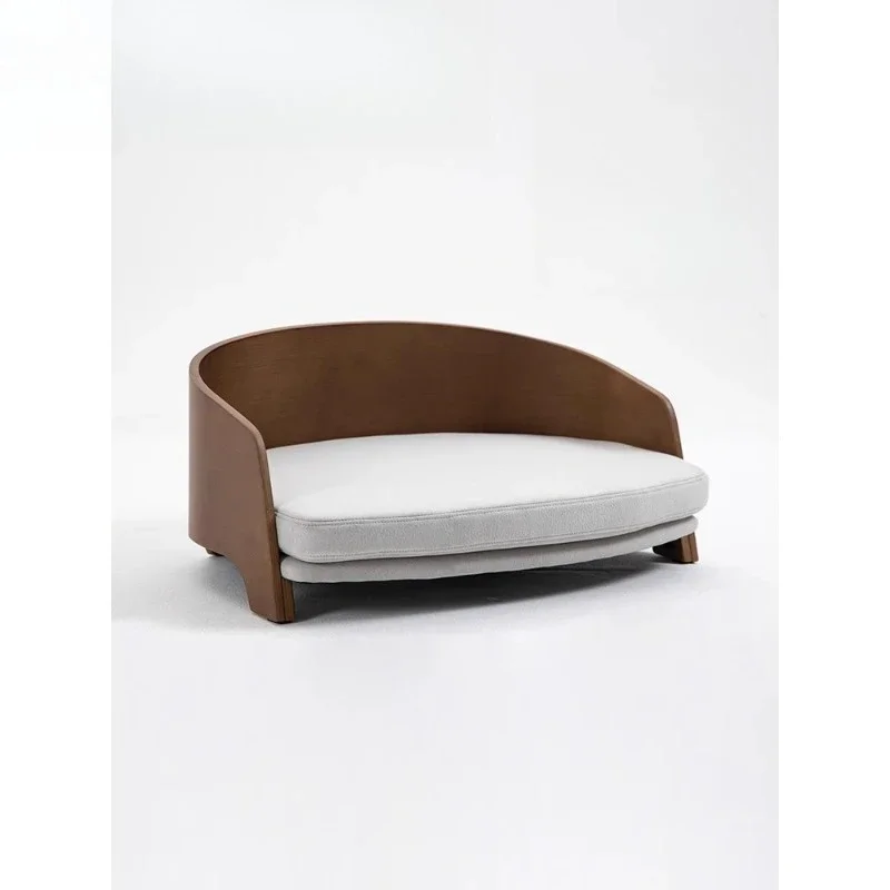 Solid wood pet sofa, pet nest, cat nest, dog bed, removable and washable, small and medium-sized pets are universal