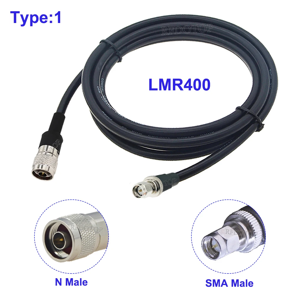 LMR400 Cable SMA to N Type Connector Radio WIFI Extension Pigtail Jumper for 4G LTE Cellular Amplifier Cell Signal Booster