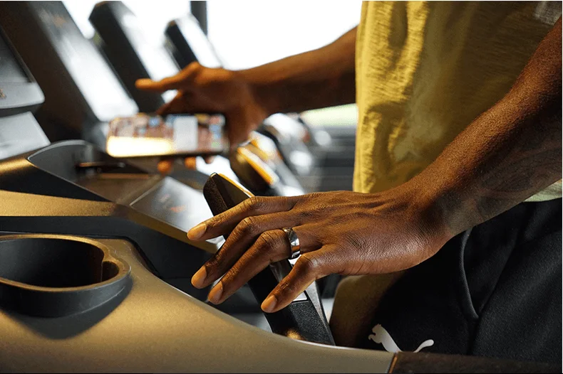 EG Smart Ring Fitness Tracker with App Control Heart Rate & Temperature  Sleep Tracking Wireless Charging