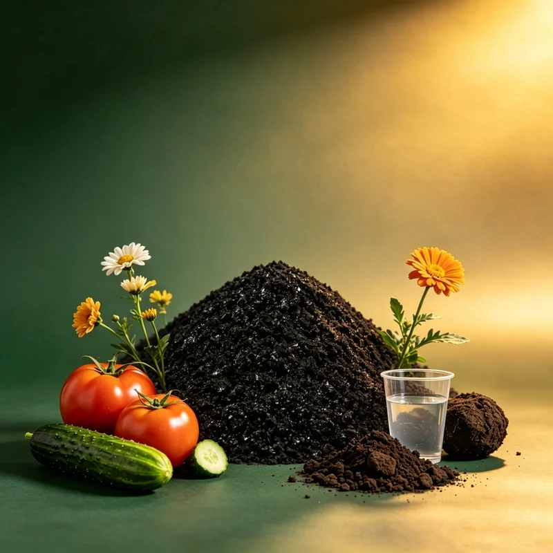 Mineral Source Potassium Humate Water Soluble Fertilizer Root Stimulator Soil Conditioner For Fruit Vegetable Flower Crop Growth