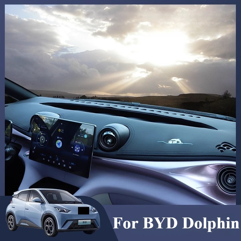 

For BYD Dolphin: Dashboard Anti-Glare Mat - Sun Protection & Heat Insulation Pad w/Non-Slip Backing (OEM Fit)​