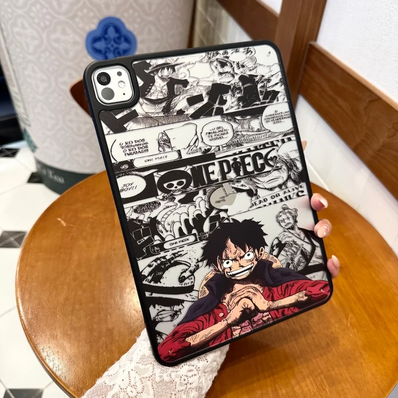 Anime One Piece Tablet Computer Case for iPad Air 1 2 5 6 3 4 7 8 11 Pro 2026 Luffy Chopper Sunny Doll Cartoon PC Phone Cover