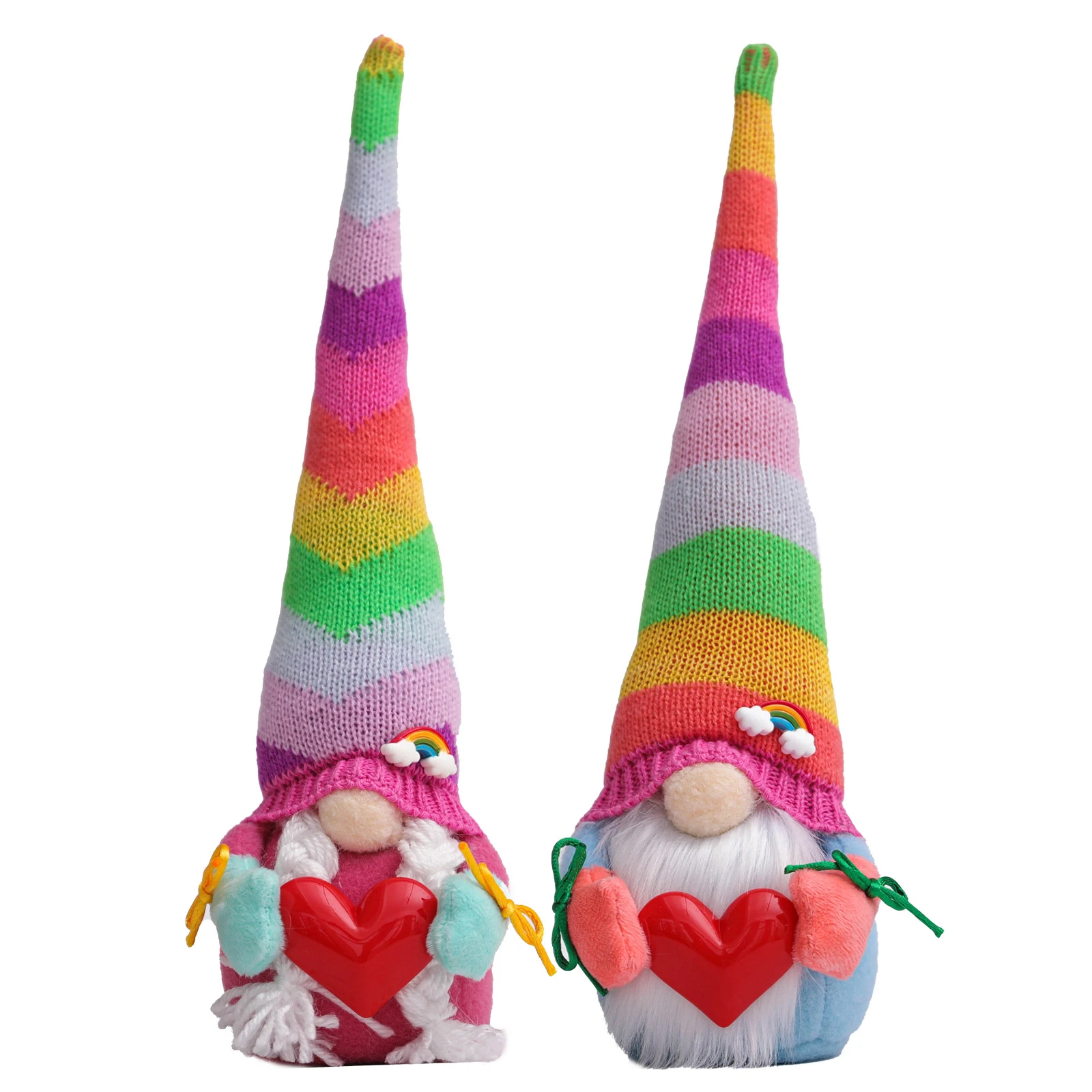 Gay Pride Month Rainbow Gnome Love Is Love We Are Together Colorful Home Farmhouse Kitchen Decor Cheer Up Gift