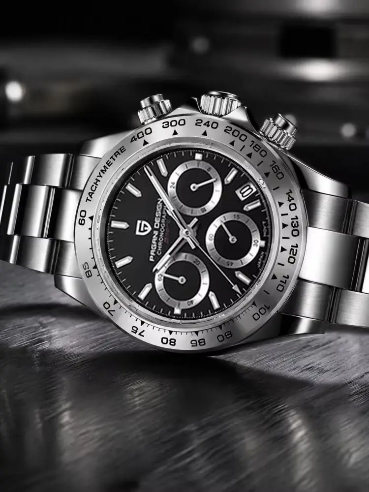 PAGANI DESIGN Klassische neue 40-mm-Herrenuhr, 10 Bar wasserdicht, Quarzuhr, multifunktionaler Chronograph, Top-Markenuhren, Geschenk für Männer