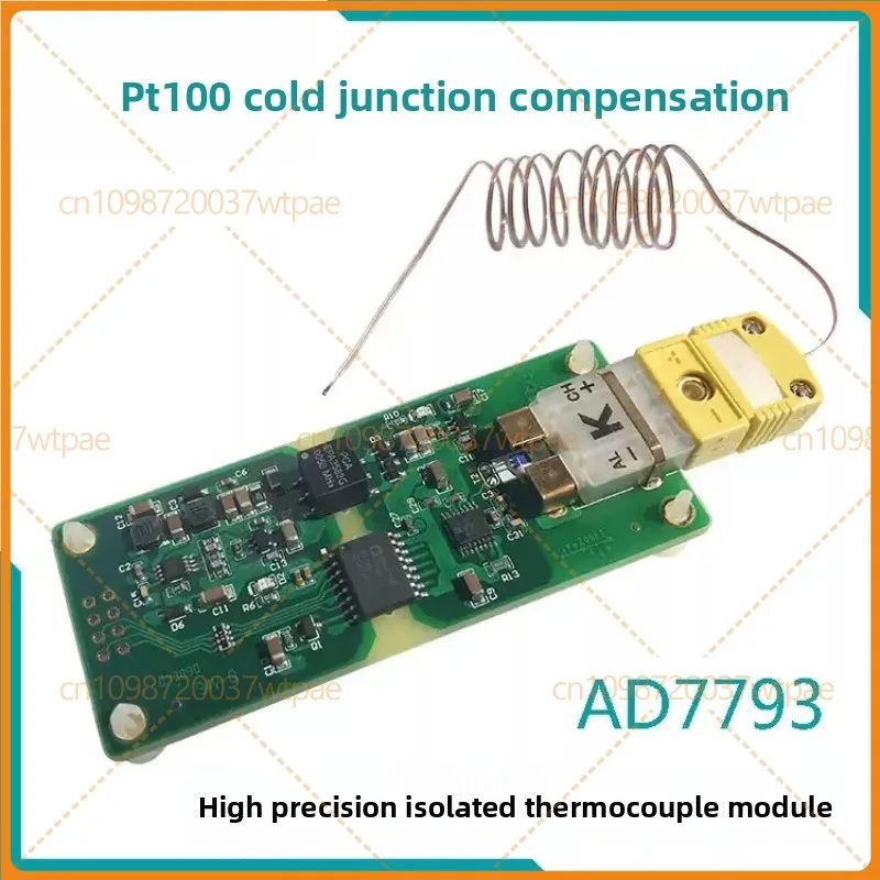 For AD7793 Isolated High Precision K-Type Thermocouple Temperature Acquisition Module With PT100 Cold Junction Compensation
