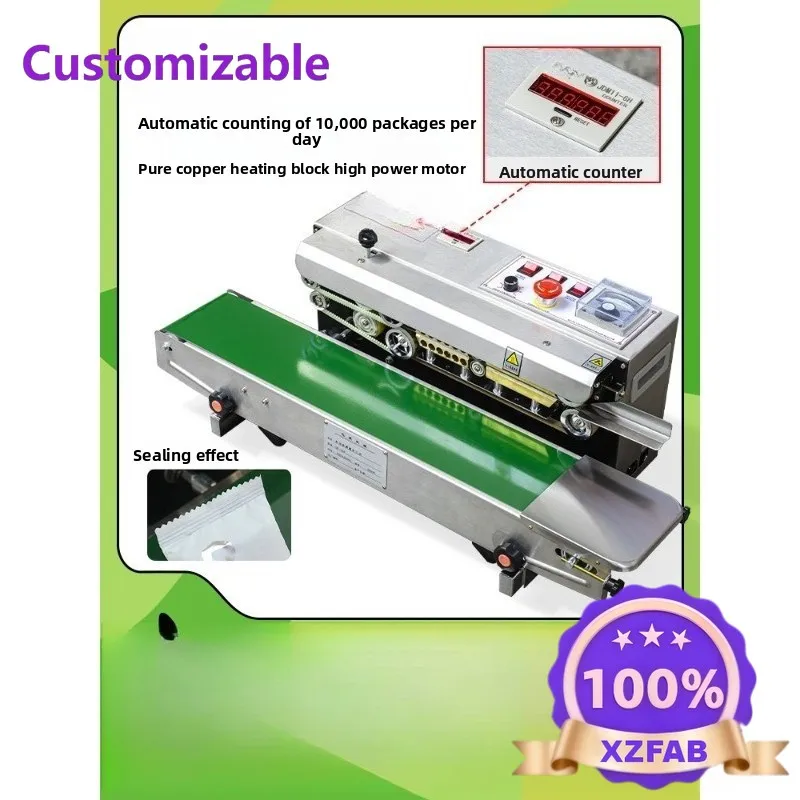 Factory Direct 2026 Automatic plastic bag aluminum foil sealing machine, automatic film sealing packaging machine