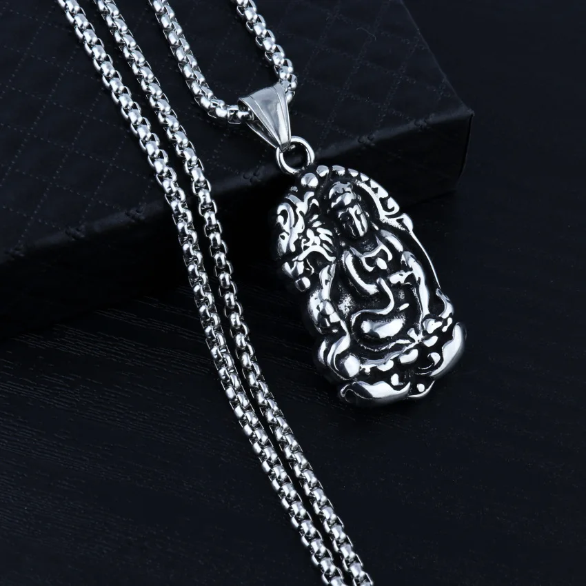 فولاذ التيتانيوم لا يبهت، قلادة متقاطعة لشخصية الهيب هوب للرجال، قلادة الهيب هوب، إكسسوار قلادة عصري، سترة تشا