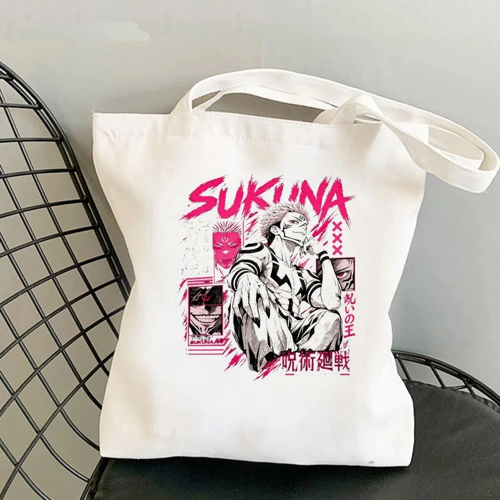 Toji Fushiguro tote bag grocery shoulder  personnalisable y2k femme