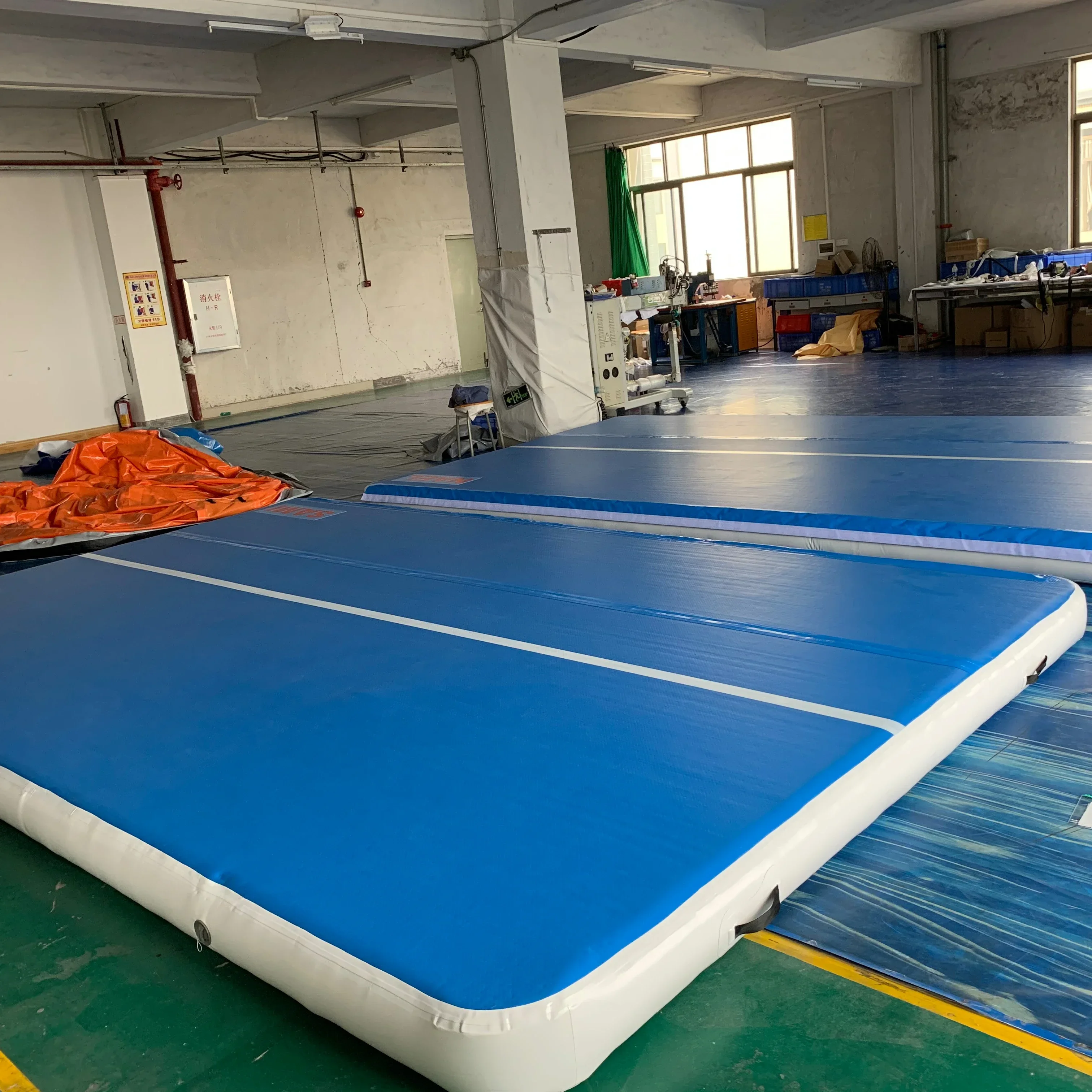 

Gym Air Track Yoga Mat Inflatable Water Mat Taekwondo Somersault Elastic Martial Arts Training Protects Wire Drawing Air Cushio