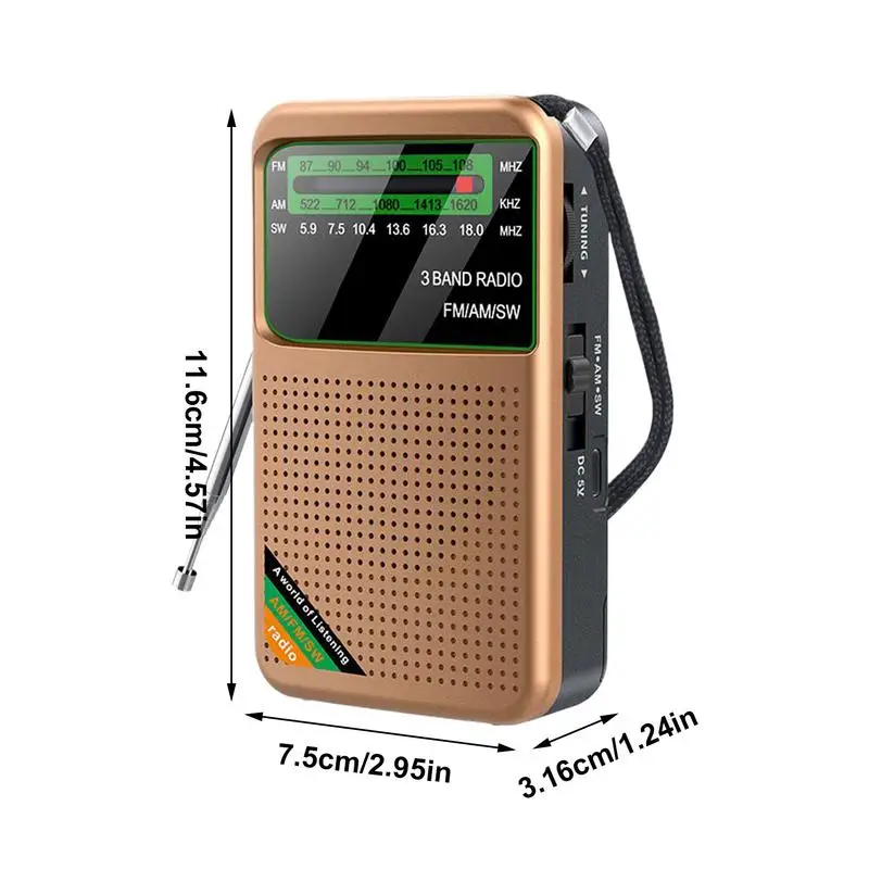 AM/FM портативное радио уличное FM AM SW радио многофункциональное винтажное компактное инструменты для выживания для путешествий-компаньона для мужчин, кемпинга